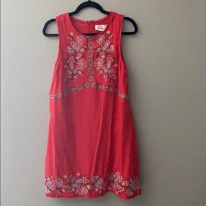 Anthropologie embroidered dress